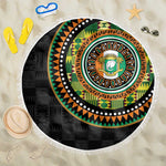 Ivory Coast African Tribal Pattern Beach Blanket Chest Arm Tattoo