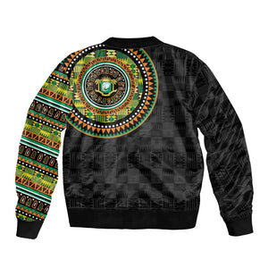 Ivory Coast African Tribal Pattern Bomber Jacket Chest Arm Tattoo