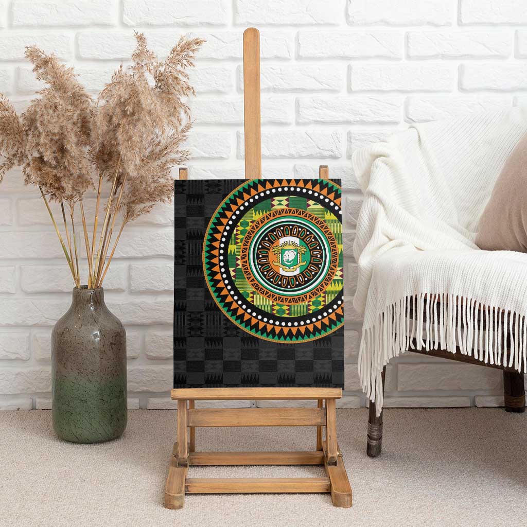 Ivory Coast African Tribal Pattern Canvas Wall Art Chest Arm Tattoo