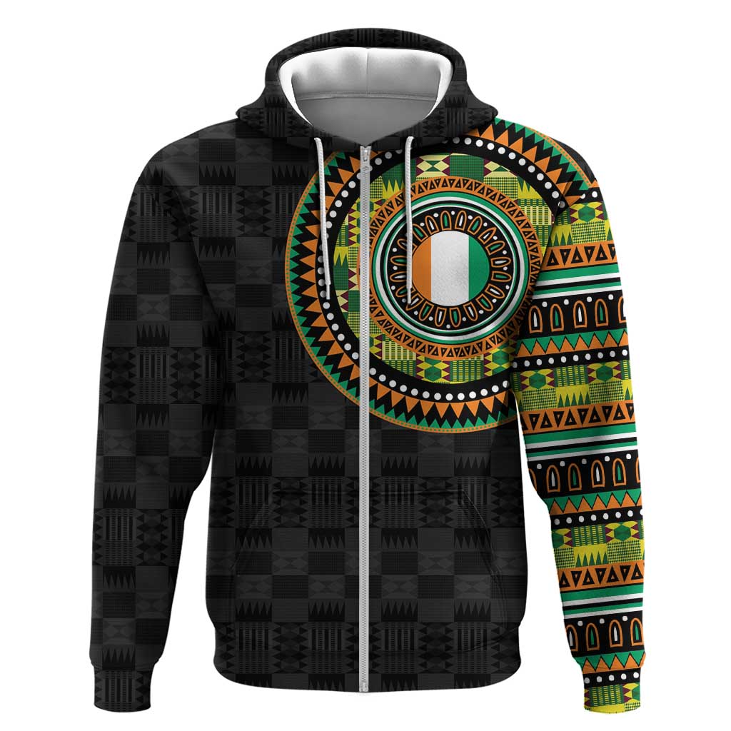 Ivory Coast African Tribal Pattern Hoodie Chest Arm Tattoo
