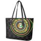 Ivory Coast African Tribal Pattern Leather Tote Bag Chest Arm Tattoo
