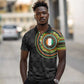 Ivory Coast African Tribal Pattern Polo Shirt Chest Arm Tattoo