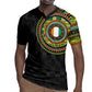 Ivory Coast African Tribal Pattern Rugby Jersey Chest Arm Tattoo