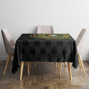 Ivory Coast African Tribal Pattern Tablecloth Chest Arm Tattoo