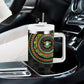 Ivory Coast African Tribal Pattern Tumbler With Handle Chest Arm Tattoo