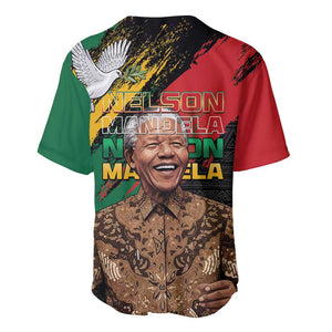 Nelson Mandela Day Baseball Jersey Pan African Flag - African Pride