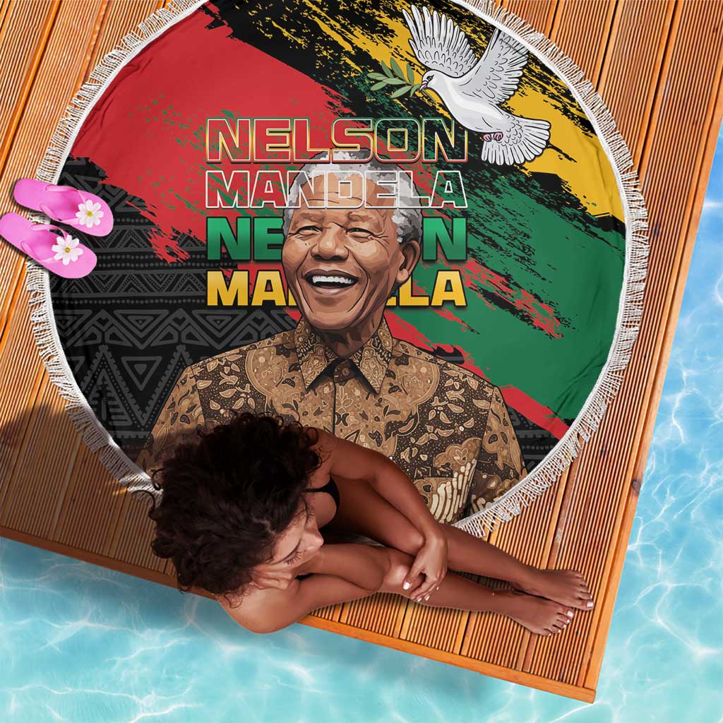 Nelson Mandela Day Beach Blanket Pan African Flag - African Pride