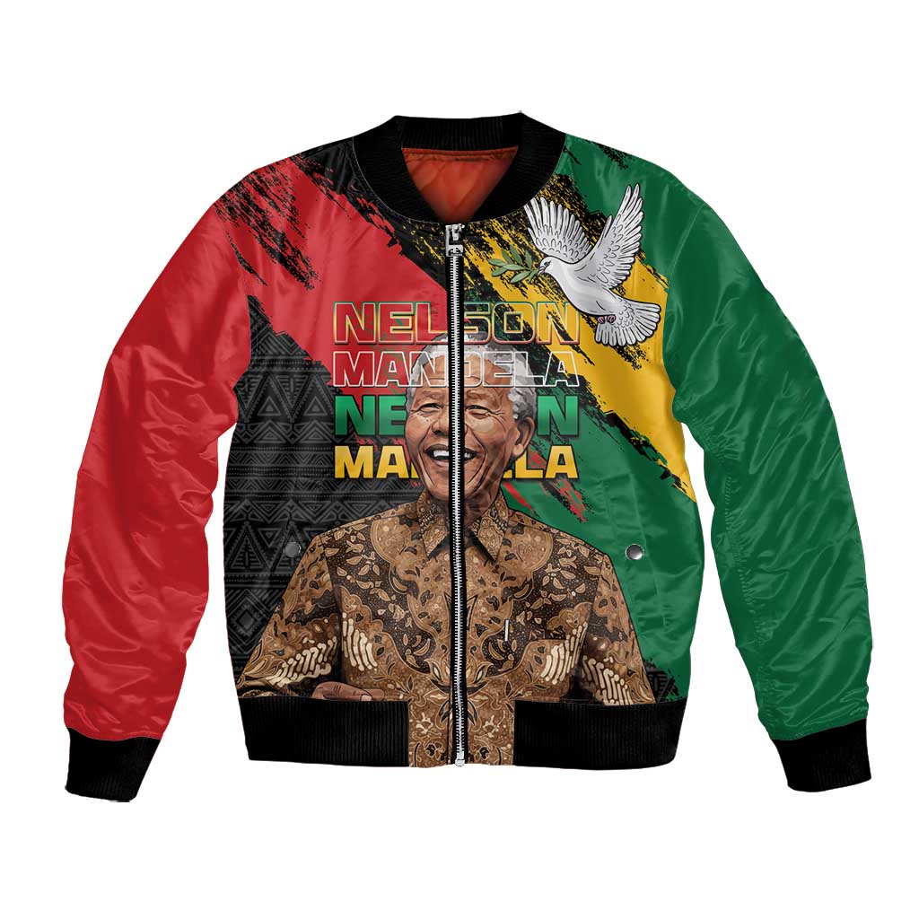 Nelson Mandela Day Bomber Jacket Pan African Flag - African Pride