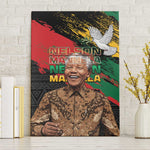 Nelson Mandela Day Canvas Wall Art Pan African Flag - African Pride