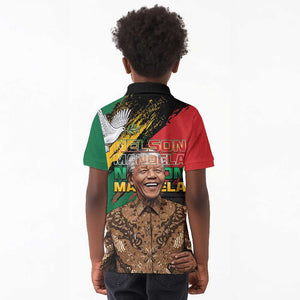 Nelson Mandela Day Kid Polo Shirt Pan African Flag - African Pride