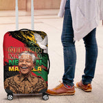 Nelson Mandela Day Luggage Cover Pan African Flag - African Pride