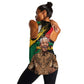 Nelson Mandela Day Women Racerback Tank Pan African Flag - African Pride