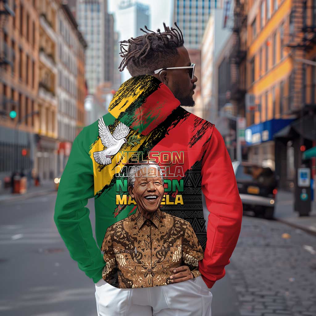 Nelson Mandela Day Zip Hoodie Pan African Flag - African Pride