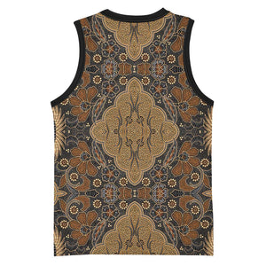 Madiba Nelson Mandela Batik Basketball Jersey Earthy Brown Indonesia Heritage LT15