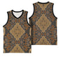 Madiba Nelson Mandela Batik Basketball Jersey Earthy Brown Indonesia Heritage LT15