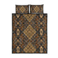 Madiba Nelson Mandela Batik Quilt Bed Set Earthy Brown Indonesia Heritage - African Pride