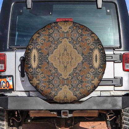 Madiba Nelson Mandela Batik Spare Tire Cover Earthy Brown Indonesia Heritage - African Pride