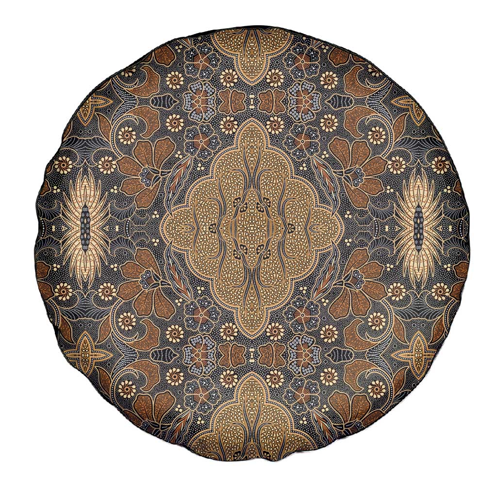 Madiba Nelson Mandela Batik Spare Tire Cover Earthy Brown Indonesia Heritage - African Pride