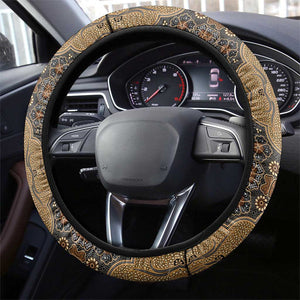 Madiba Nelson Mandela Batik Steering Wheel Cover Earthy Brown Indonesia Heritage - African Pride