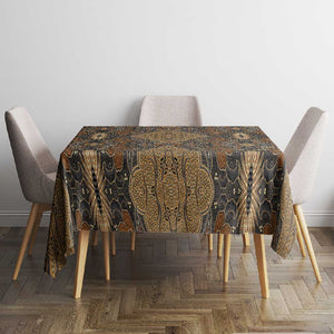 Madiba Nelson Mandela Batik Tablecloth Earthy Brown Indonesia Heritage - African Pride