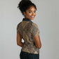 Madiba Nelson Mandela Batik Women Polo Shirt Earthy Brown Indonesia Heritage - African Pride
