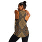 Madiba Nelson Mandela Batik Women Racerback Tank Earthy Brown Indonesia Heritage - African Pride