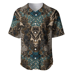 Madiba Nelson Mandela Batik Baseball Jersey Black Indonesia Heritage - African Pride