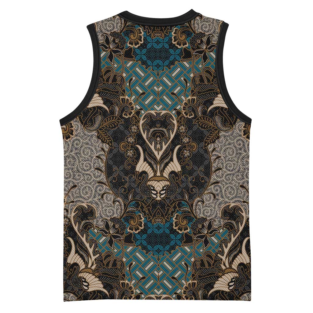 Madiba Nelson Mandela Batik Basketball Jersey Black Indonesia Heritage LT15