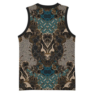 Madiba Nelson Mandela Batik Basketball Jersey Black Indonesia Heritage LT15