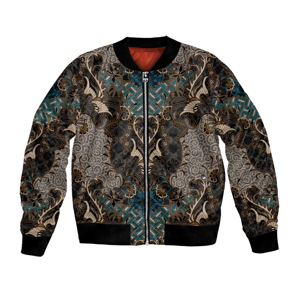 Madiba Nelson Mandela Batik Bomber Jacket Black Indonesia Heritage - African Pride