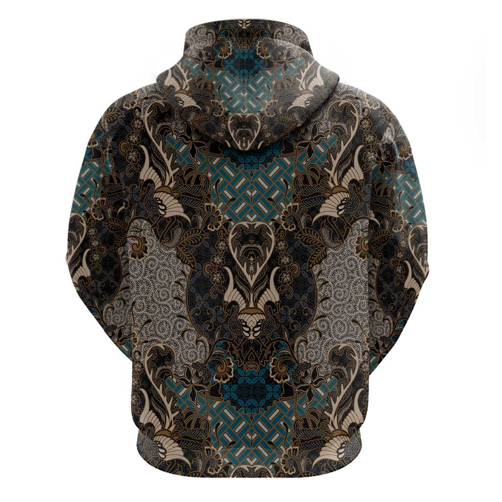 Madiba Nelson Mandela Batik Hoodie Black Indonesia Heritage - African Pride
