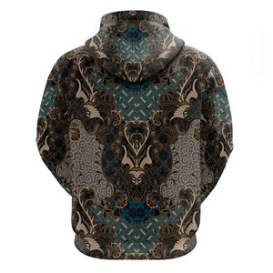 Madiba Nelson Mandela Batik Hoodie Black Indonesia Heritage - African Pride