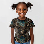 Madiba Nelson Mandela Batik Kid T shirt Black Indonesia Heritage - African Pride