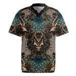 Madiba Nelson Mandela Batik Rugby Jersey Black Indonesia Heritage - African Pride