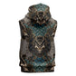 Madiba Nelson Mandela Batik Sleeveless Hoodie Black Indonesia Heritage - African Pride
