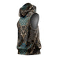 Madiba Nelson Mandela Batik Sleeveless Hoodie Black Indonesia Heritage - African Pride
