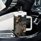 Madiba Nelson Mandela Batik Tumbler With Handle Black Indonesia Heritage LT15