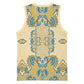 Madiba Nelson Mandela Batik Basketball Jersey Yellow Blue Indonesia Heritage LT15