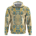 Madiba Nelson Mandela Batik Hoodie Yellow Blue Indonesia Heritage - African Pride