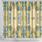 Madiba Nelson Mandela Batik Shower Curtain Yellow Blue Indonesia Heritage - African Pride