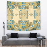 Madiba Nelson Mandela Batik Tapestry Yellow Blue Indonesia Heritage - African Pride