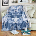Indonesia Javanese Batik Nelson Mandela Madiba Blue Blanket - African Pride