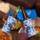 Indonesia Javanese Batik Nelson Mandela Madiba Blue 4 in 1 Can Cooler Tumbler LT15