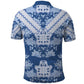 Indonesia Javanese Batik Nelson Mandela Madiba Blue Polo Shirt - African Pride
