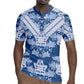 Indonesia Javanese Batik Nelson Mandela Madiba Blue Rugby Jersey - African Pride