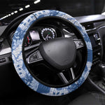 Indonesia Javanese Batik Nelson Mandela Madiba Blue Steering Wheel Cover - African Pride