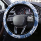 Indonesia Javanese Batik Nelson Mandela Madiba Blue Steering Wheel Cover - African Pride