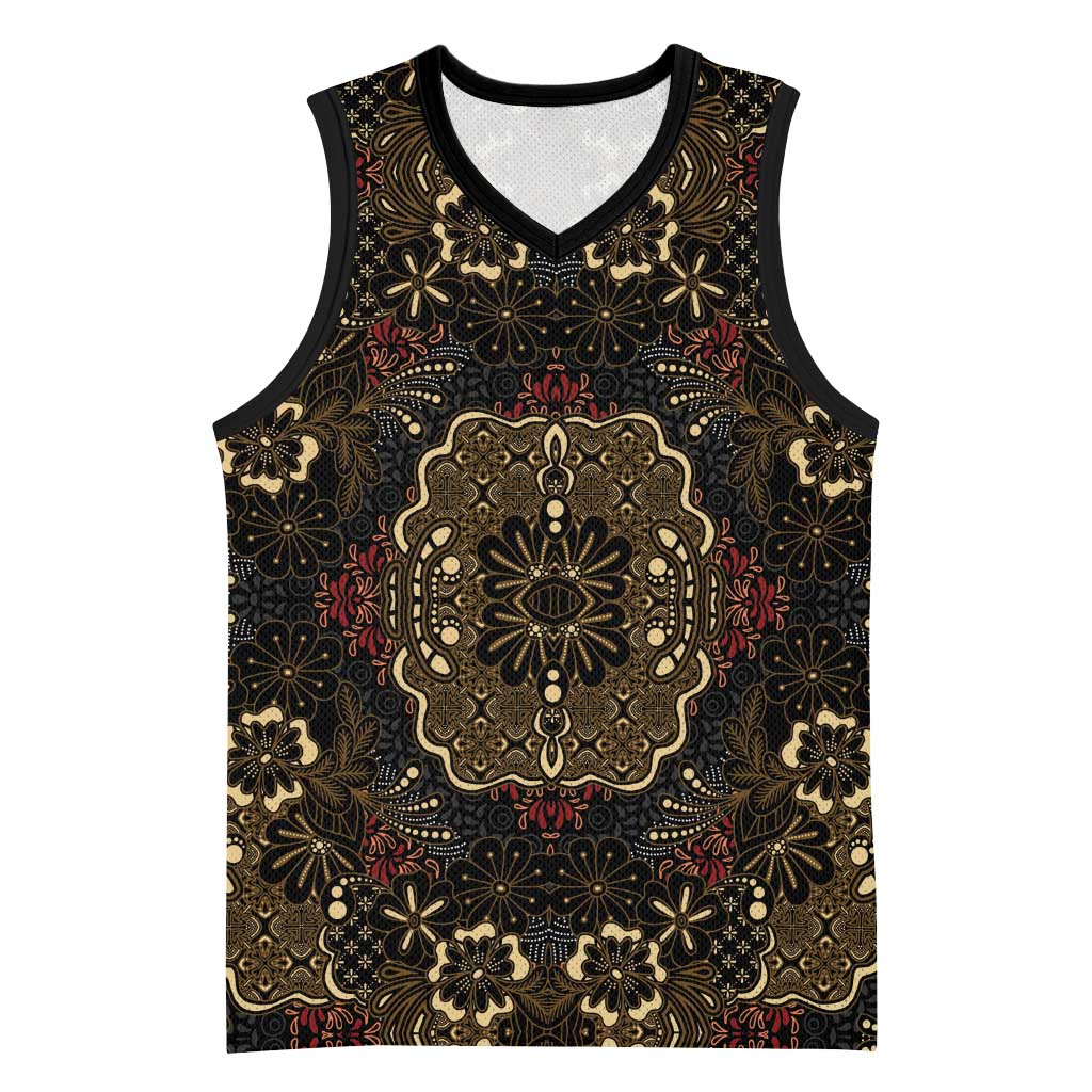 Indonesia Javanese Batik Nelson Mandela Madiba Vintage Style Basketball Jersey LT15