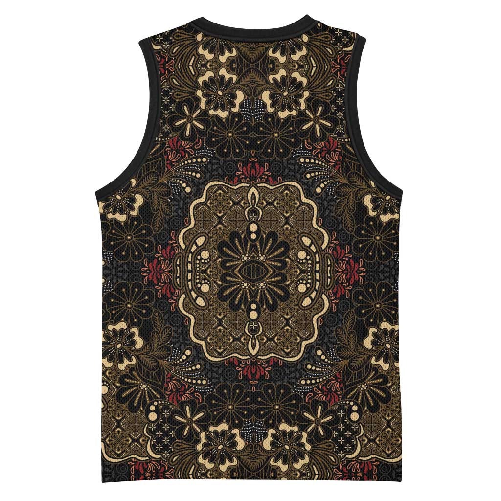 Indonesia Javanese Batik Nelson Mandela Madiba Vintage Style Basketball Jersey LT15