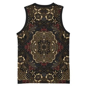 Indonesia Javanese Batik Nelson Mandela Madiba Vintage Style Basketball Jersey LT15
